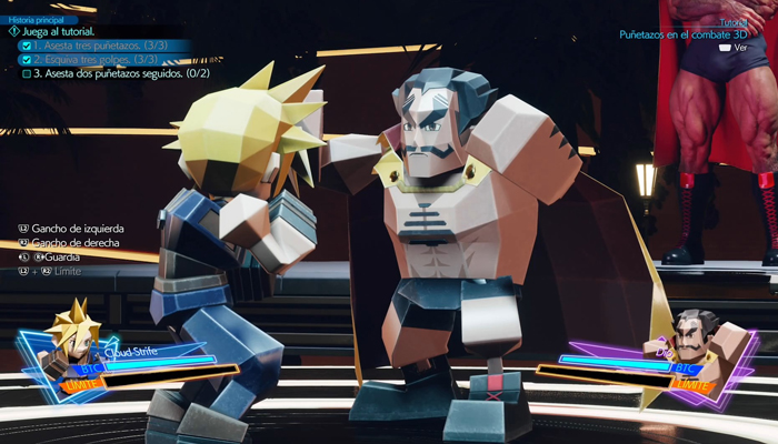 Final Fantasy XVI o VII Rebirth combate 3D Battle Cloud Dio