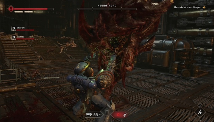Warhammer 40.000: Space Marine 2 combate neurótropo