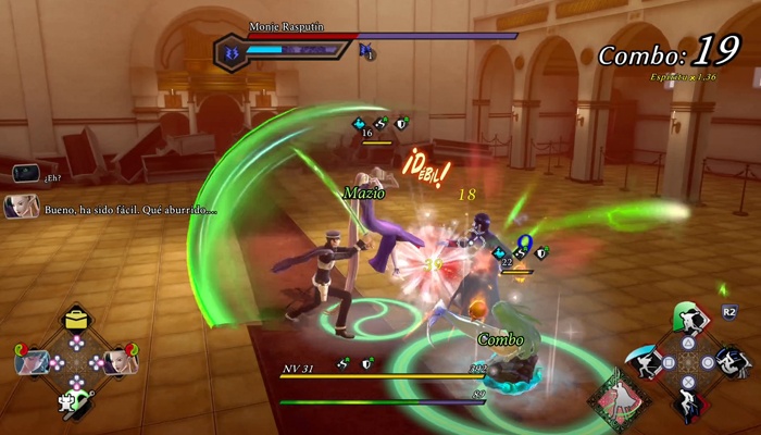 Raidou Remastered: Mystery Soulless Army combate Rasputin