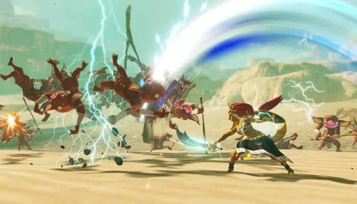 Hyrule Warriors: Cataclismo o Destierro Urbosa combate Zelda gerudo