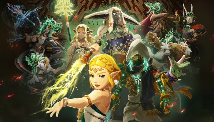 Hyrule Warriors: La era del destierro Zelda Rauru arte portada