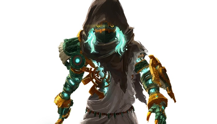 Personajes de Hyrule Warriors: LedD Gólem misterioso Espada maestra Link