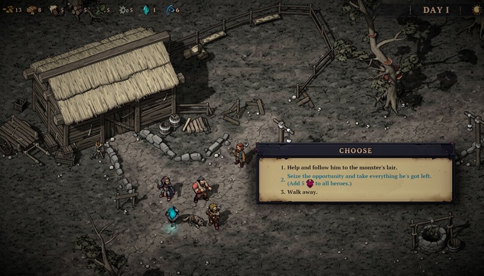 Blightstone decisiones granjero