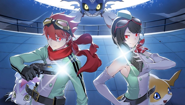 Otros cinco protagonistas mudos Dan Kanan Yuki Digimon Story Time Stranger