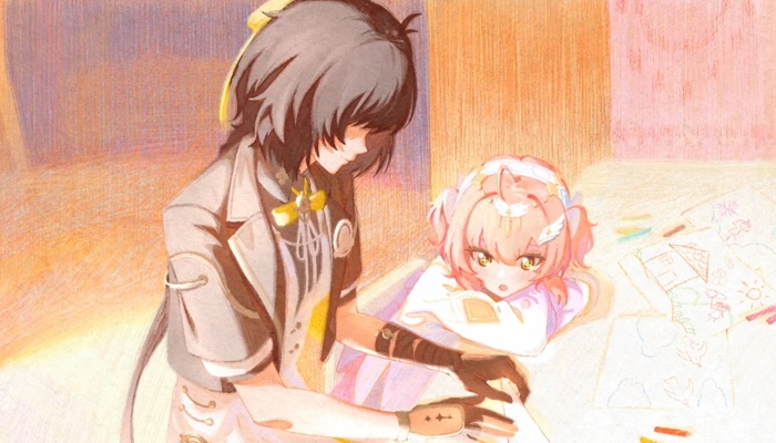 Rover y Aemeath en Wuthering Waves 3.1 pasado niña protagonista