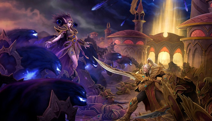 Inicio de Midnight World of Warcraft arte promocional Xal'atath Lor'themar