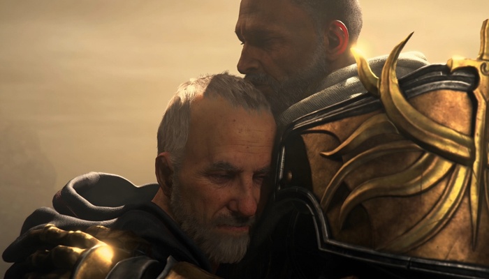 Serie Diablo IV Acto VIII: Señor del Odio Tyrael Lorath abrazo