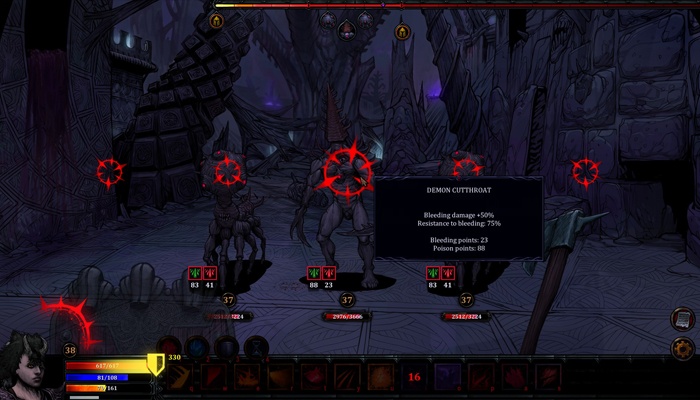 HellSlave II: Judgment of the Archon combate por turnos