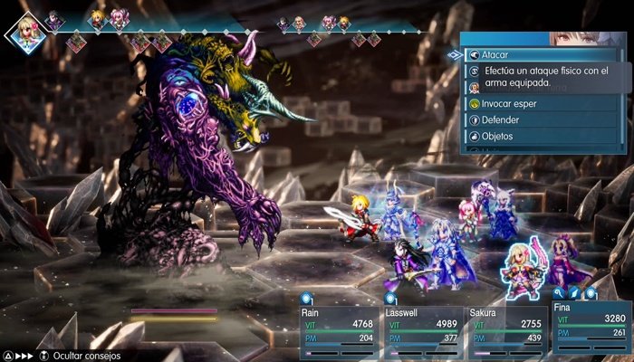 Final Fantasy Resonance combate desafío jefe arma legendaria